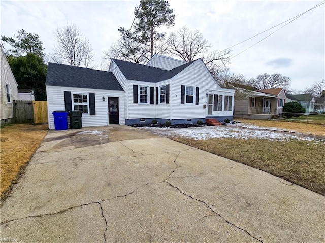 view of front of house