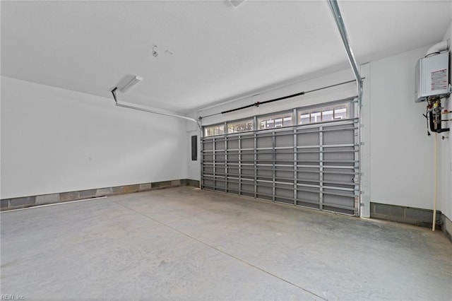 garage with electric panel