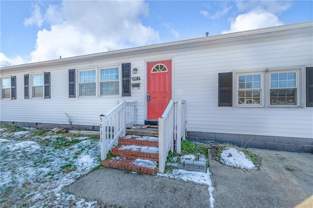 view of front of home