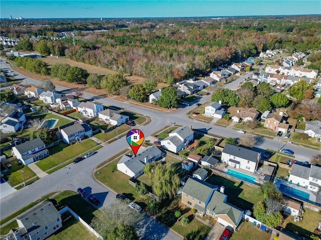 birds eye view of property