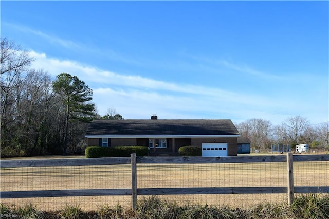 ranch-style house with a garage