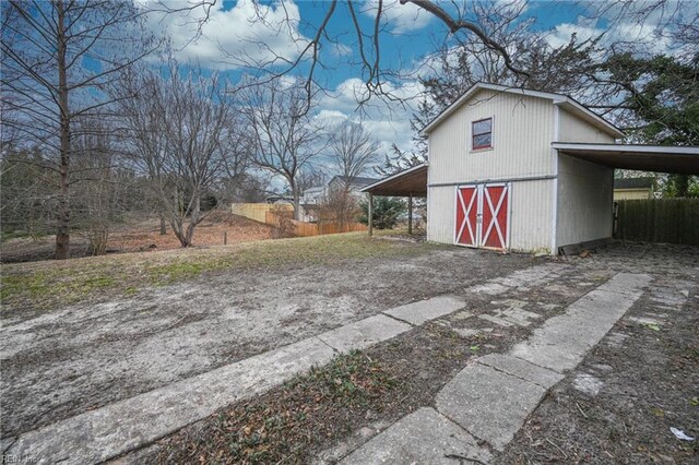 view of outbuilding