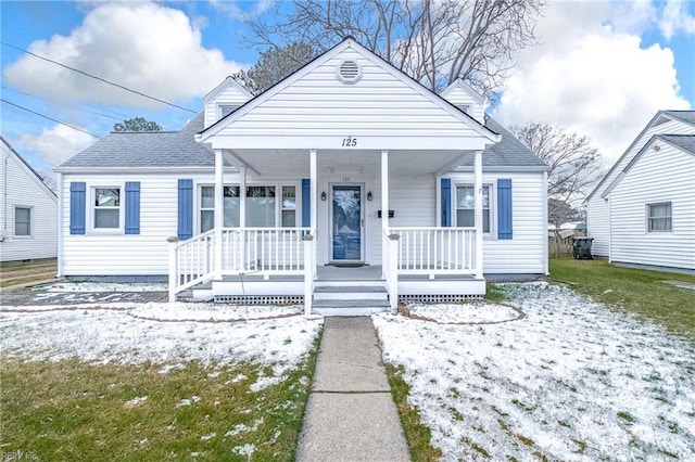 bungalow-style house featuring a porch