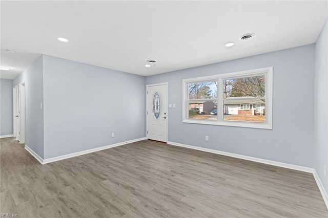 interior space featuring hardwood / wood-style flooring