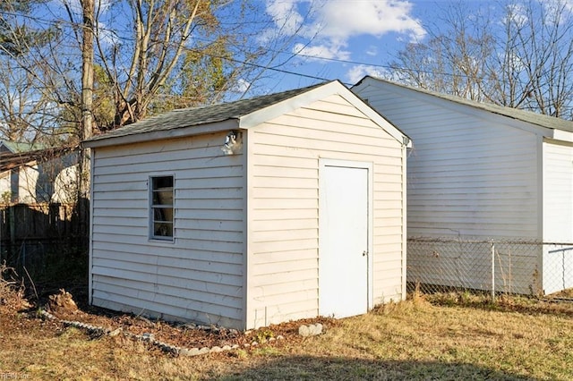 view of outdoor structure