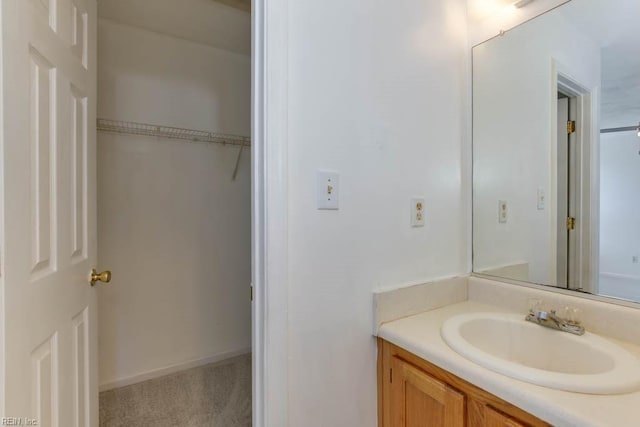 bathroom featuring vanity