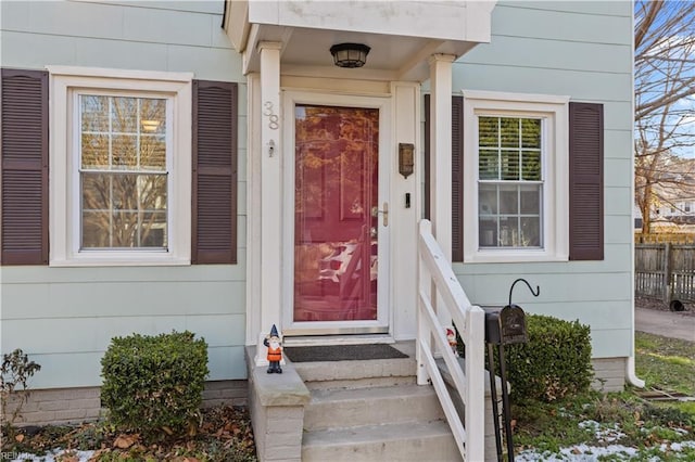 view of property entrance