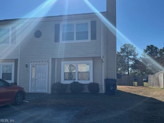 view of front of home