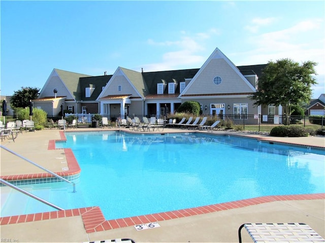 view of pool with a patio