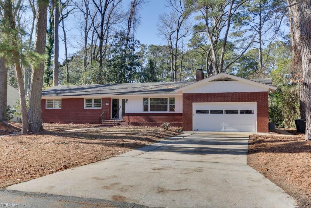 ranch-style house with a garage