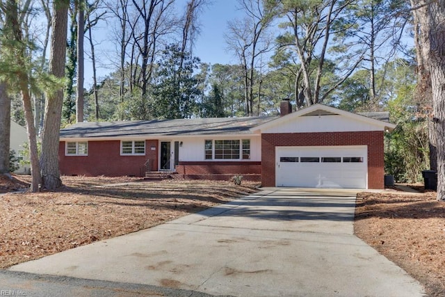 ranch-style house with a garage