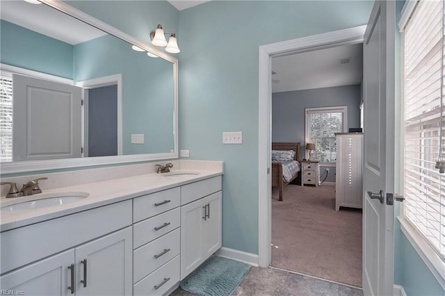 bathroom featuring vanity