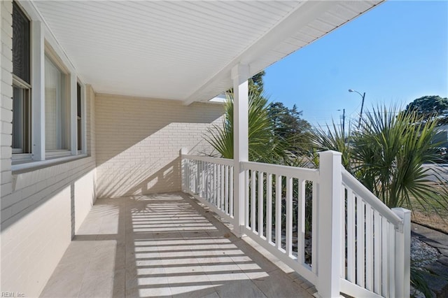 view of balcony