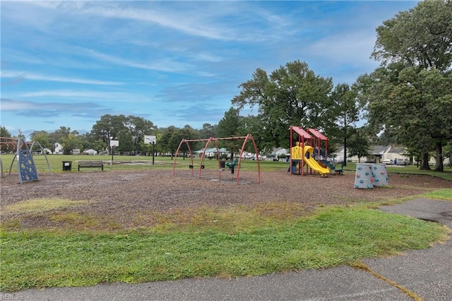 view of play area