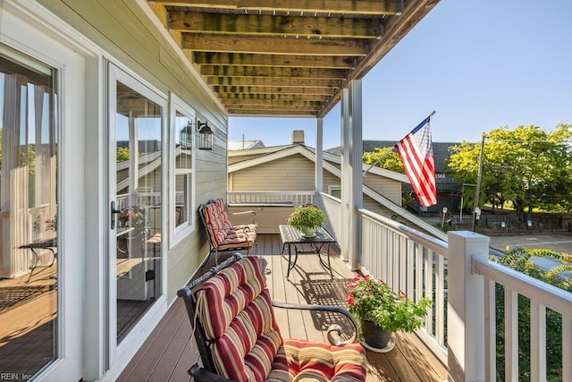 view of balcony