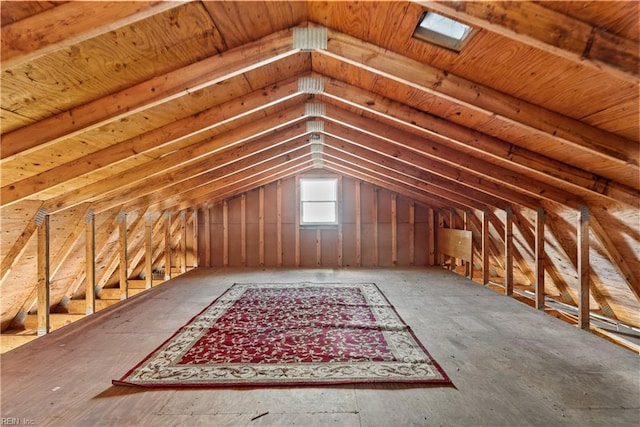 view of attic