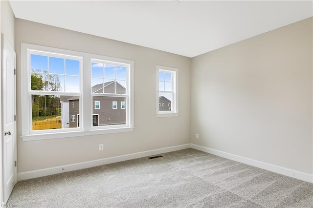 view of carpeted empty room