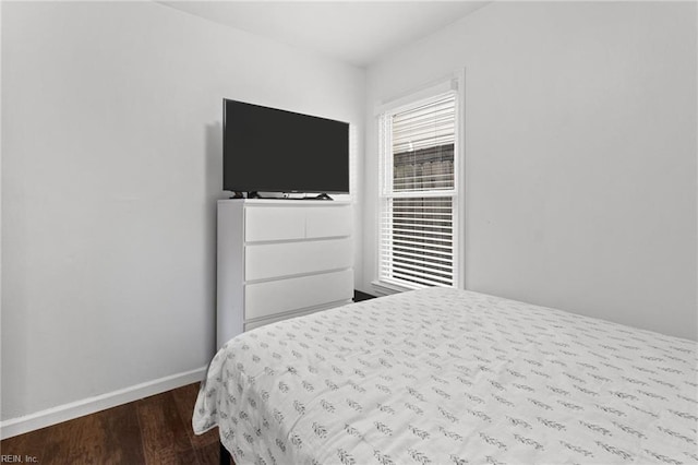 bedroom with light hardwood / wood-style floors