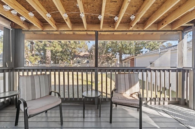 view of sunroom / solarium