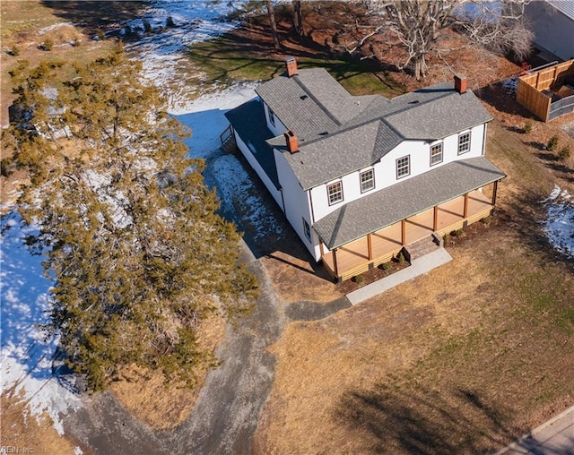 birds eye view of property