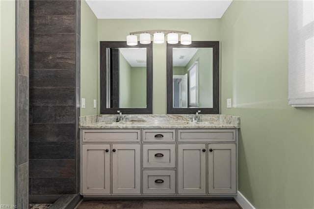 bathroom featuring vanity