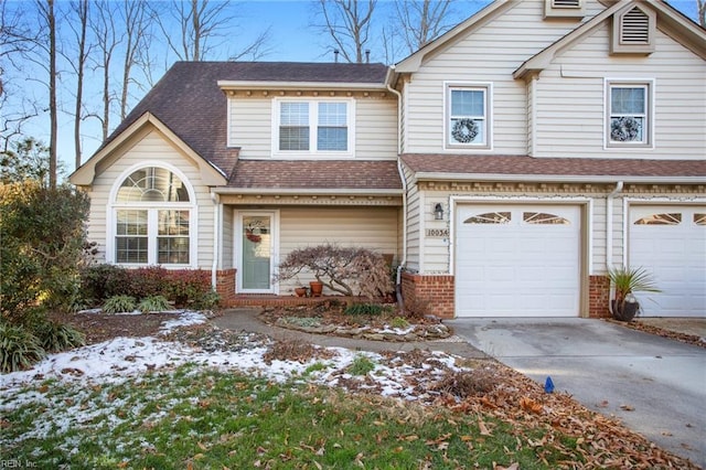 view of front of house featuring a garage