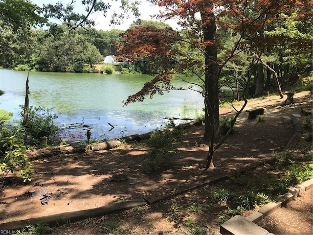 view of water feature