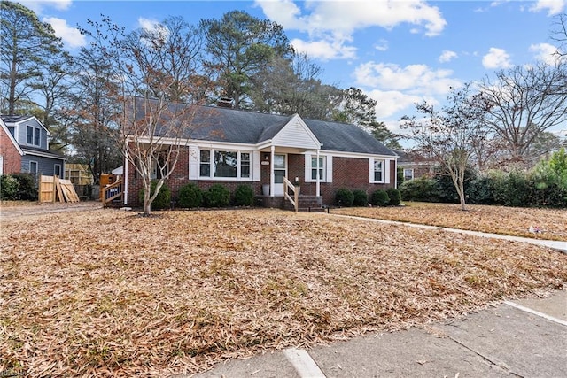 view of ranch-style home