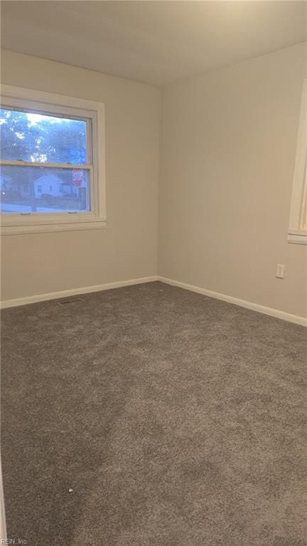 view of carpeted empty room