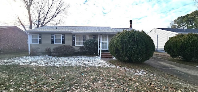 view of ranch-style house