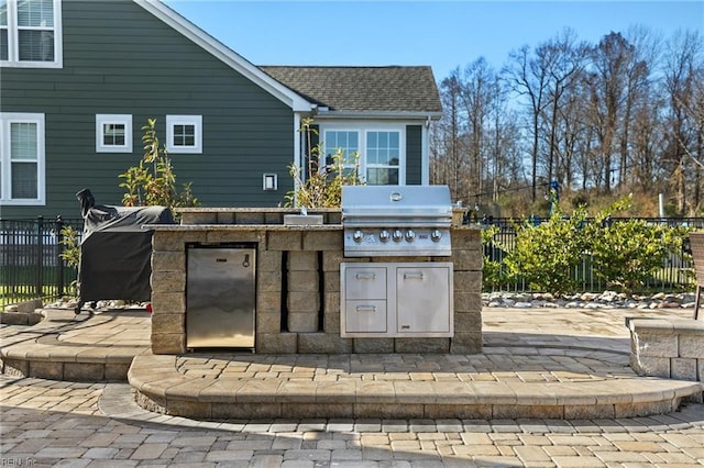 view of patio / terrace featuring area for grilling