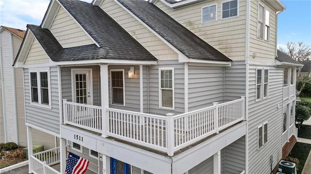 rear view of house with a balcony