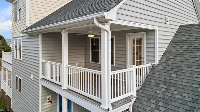 view of home's exterior with a balcony