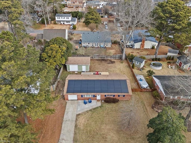 birds eye view of property