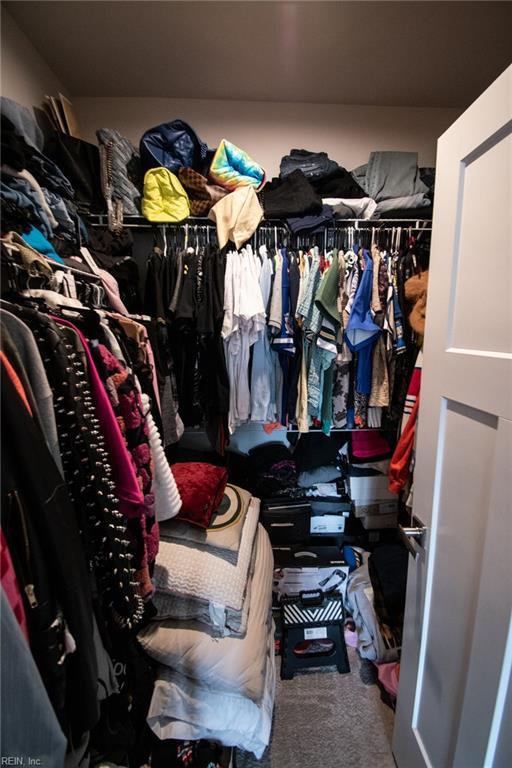 spacious closet featuring carpet floors