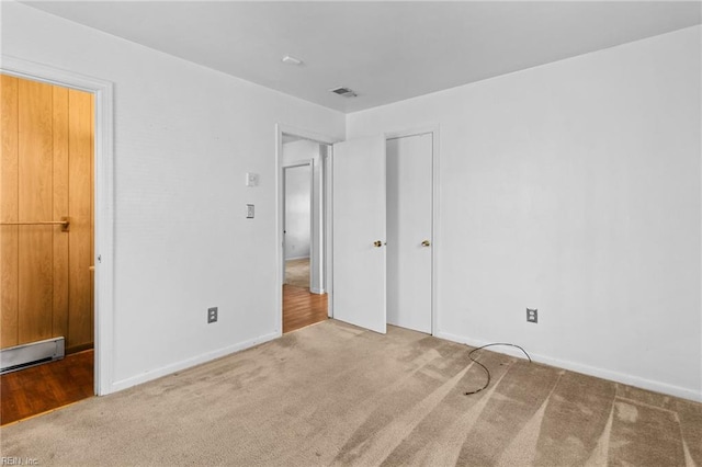 unfurnished bedroom featuring carpet floors