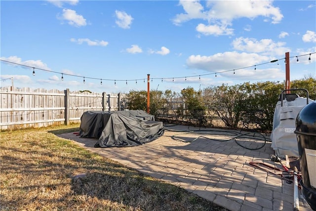 view of yard with a patio