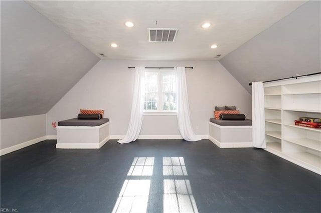 bonus room featuring lofted ceiling