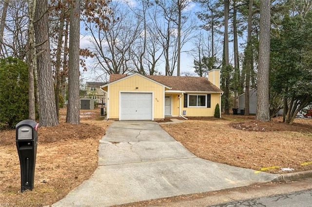 ranch-style house with a garage