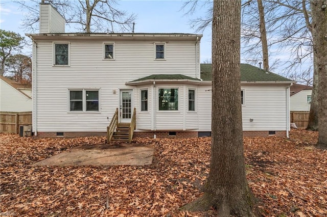 back of house featuring a patio area