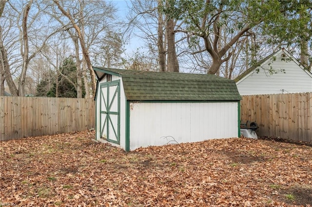 view of outdoor structure