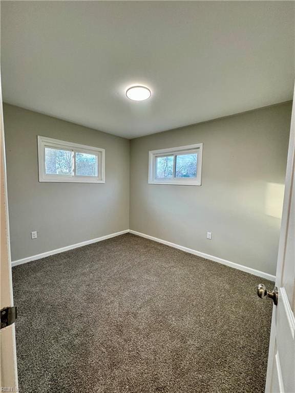 view of carpeted empty room