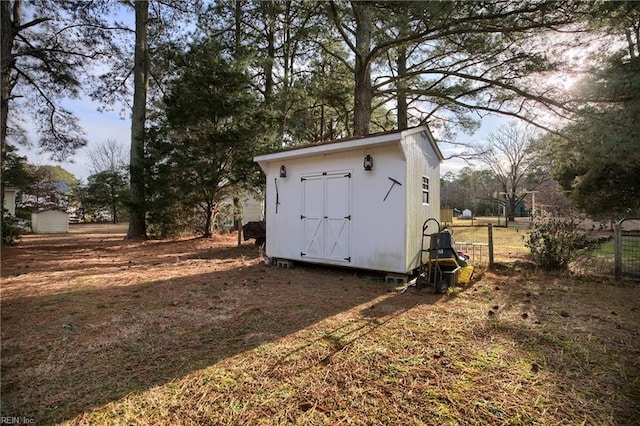 view of outdoor structure