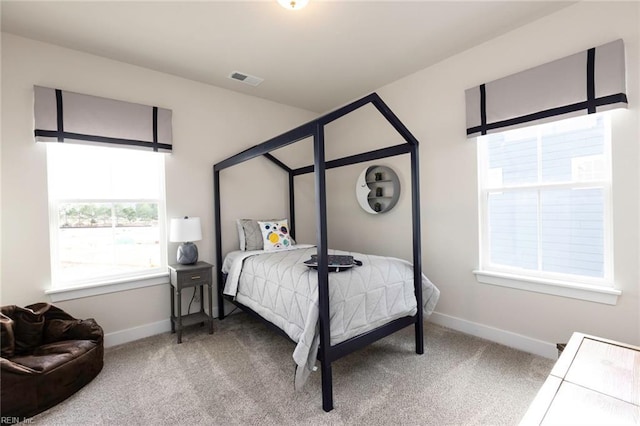 bedroom featuring carpet floors