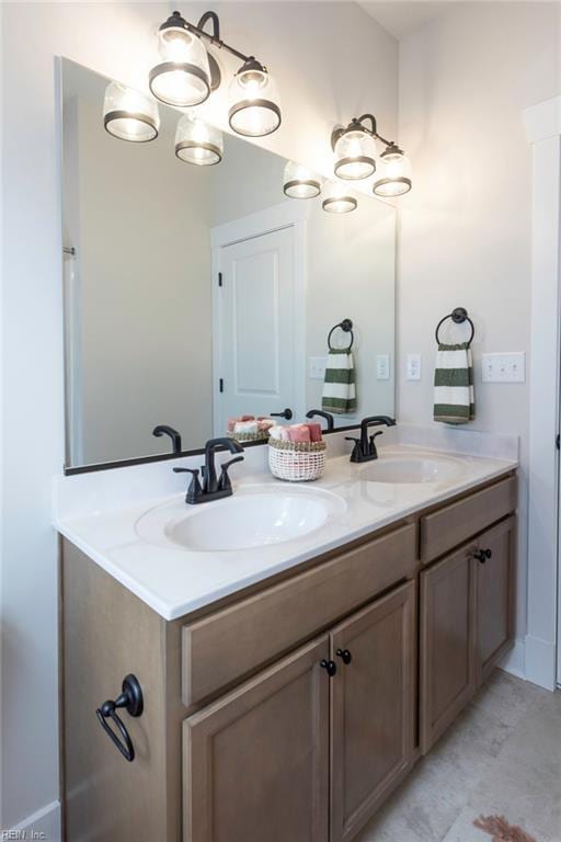 bathroom with vanity