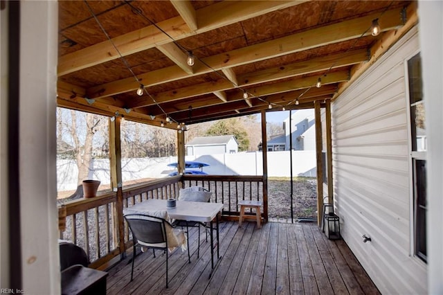 view of wooden terrace