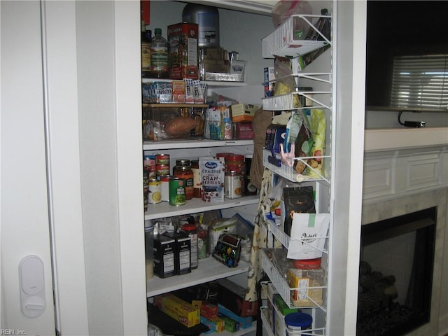 view of pantry