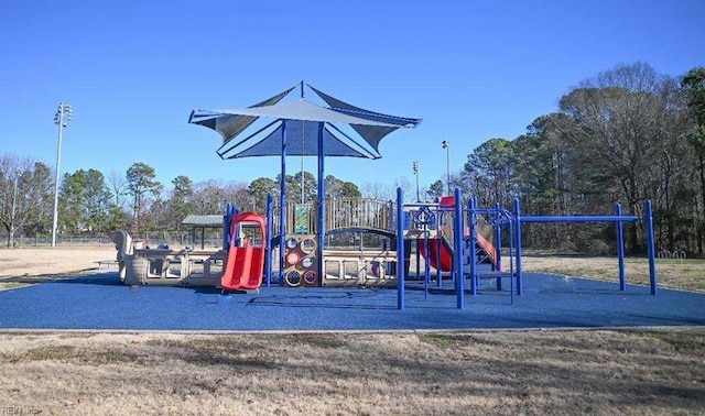 view of play area