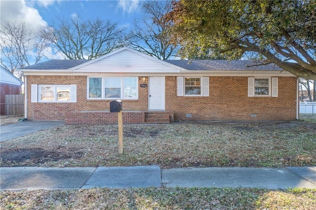 view of front of home