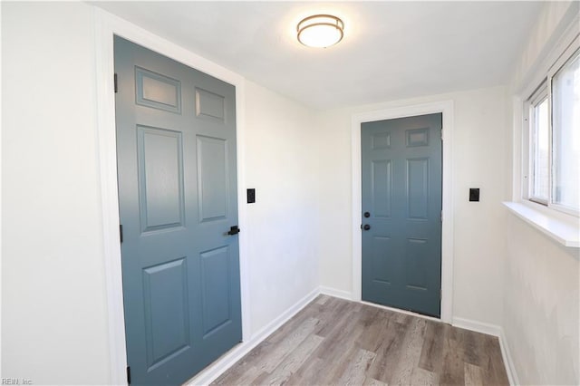 entrance foyer featuring light hardwood / wood-style flooring